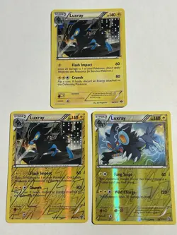 Pokemon 2012 Next Destinies LUXRAY #46/98🔥REVERSE HOLO🔥3-CARD LOT (3) - Image 1