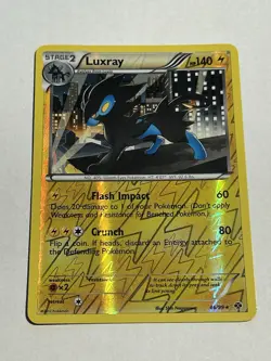 Pokemon 2012 Next Destinies LUXRAY #46/98🔥REVERSE HOLO🔥3-CARD LOT (3) - Image 2