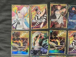 One Piece TCG Lot of 14 SEC Cards Japanese NM Shanks Uta Silvers Rayleigh - Image 2