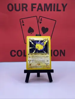 Pikachu 70/111 Neo Genesis 1st Edition Regular Pokemon Card LP - Image 1