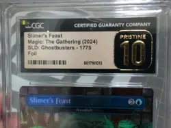 MTG Graded CGC 10 Pristine SLIMER'S FEAST "Windfall" (SL Ghostbusters FOIL) #CCG - Image 2