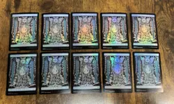 50x FOIL Full Art Phyrexian Text Basic Land Set Phyrexia ONE 10/ea Pack Fresh - Image 3