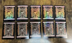 50x FOIL Full Art Phyrexian Text Basic Land Set Phyrexia ONE 10/ea Pack Fresh - Image 5
