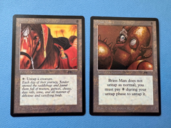 MTG Arabian Nights Edition, Brass Man and Jandors Saddlebag! 1994 Vintage Magic! - Image 1