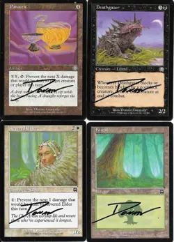 Near-Complete Set of MTG Mercadian Masques Donato Giancola - SIGNED ARTIST PROOF - Image 1