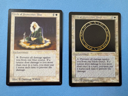 MTG Beta Edition, Circle of Protection Blue and Black! 1994 Vintage Magic! - Image 1