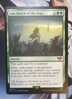 Last March of the Ents NM - Lord Of The Rings Magic The Gathering - Image 1