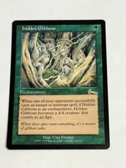 MTG NM Hidden Gibbons Urza's Legacy Near Mint English - Image 2