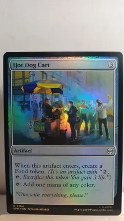 Hot Dog Cart Foil Common [NM] - MTG SPM - Image 1