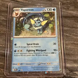 Pokemon TCG Vaporeon SVP168 Cosmos Holo Promo Pokemon Scarlet & Violet - Image 1