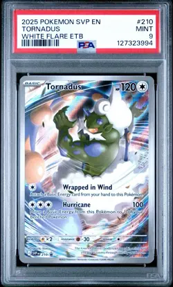 2025 POKEMON SVP EN-SV BLACK STAR PROMO #210 TORNADUS PSA 9 - Image 1