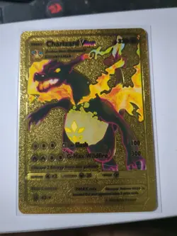 Pokemon Charizard VMax HP330 Claw Slash Gold Foil Display Card - Image 1
