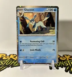 Pokemon Glaceon SVP 171 Scarlet & Violet Cosmos Holo Black Star Promo NM - Image 1