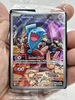 Pokemon Destined Rivals PC Exclusive Wobbufett Promo SVP 203 Stamped And Sealed - Image 3