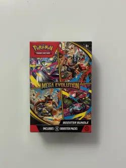 Pokemon TCG Mega Evolutions Booster Bundle - 6 packs - FACTORY NEW SEALED - Image 1