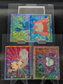 4 PACK FRESH MINT PRISM HOLO MERLIN SERIES 2 POKEMON 2000 117 38 183 111 - Image 1