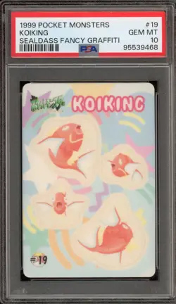 Pokemon Bandai Sealdass Magikarp (Koiking) Fancy Graffiti #19 PSA 10 Gem Mint - Image 1