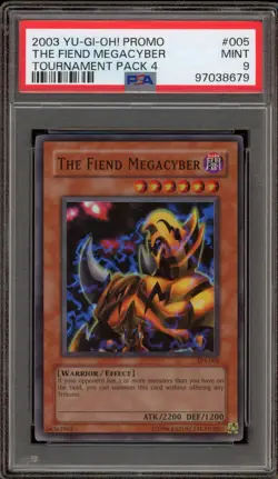 Yu-Gi-Oh! The Fiend Megacyber Tournament Pk. 4 Promo TP4-005 PSA 9 Mint - Image 1