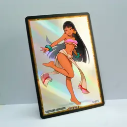 CHEL Waifu Anime Card LIMITED 1/1 Custom TCG Holo Goddess Story ACG T11741 - Image 2