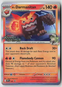 N's Darmanitan - (Prerelease) 181 - SV: Scarlet & Violet Promo Cards Holo - PTCG - Image 1