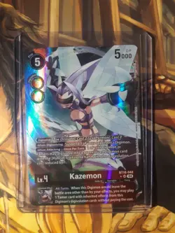 Digimon Card Game Kazemon Alternate Art Foil - BT18-048 NM - Image 1