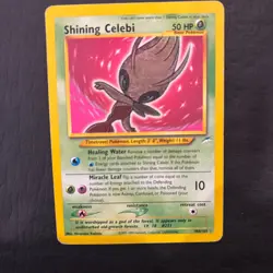 Shining Celebi 106/105 Neo Destiny Holo Wotc Pokemon Card Played - Image 1