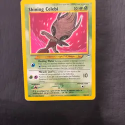 Shining Celebi 106/105 Neo Destiny Holo Wotc Pokemon Card Played - Image 4