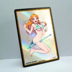 NAMI Waifu Anime Card LIMITED 1/1 Custom TCG Holo Goddess Story ACG T11802 - Image 2