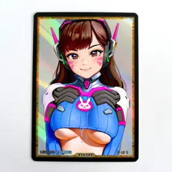D.VA Waifu Anime Card LIMITED 1/1 Custom TCG Holo Goddess Story ACG T11749 - Image 1