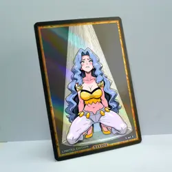 KAREN Waifu Anime Card LIMITED 1/1 Custom TCG Holo Goddess Story ACG T11722 - Image 2