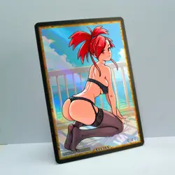 FLANNERY Waifu Anime Card LIMITED 1/1 Custom TCG Holo Goddess Story ACG T11715 - Image 2