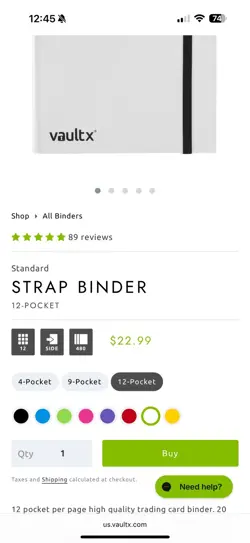 Vault x Lot Of 8 - 12 Pocket Strap Binders (480 Card) With SV01-SV08 stickers - Image 5