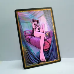 ROSA Waifu Anime Card LIMITED 1/1 Custom TCG Holo Goddess Story ACG T11814 - Image 2