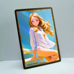 SERENA Waifu Anime Card LIMITED 1/1 Custom TCG Holo Goddess Story ACG T11821 - Image 2