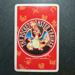 S2341 Jolteon 9 of Diamonds Red Charizard Deck Playing Poker Card Pokemon - Image 2