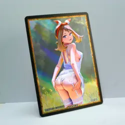 MAY Waifu Anime Card LIMITED 1/1 Custom TCG Holo Goddess Story ACG T11792 - Image 2