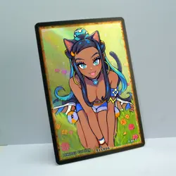 NESSA Waifu Anime Card LIMITED 1/1 Custom TCG Holo Goddess Story ACG T11806 - Image 2