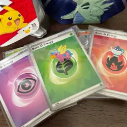 Pokemon Mini Bundle With Plushie & Various Misc Bulk Cards In Empty Tin - Image 5