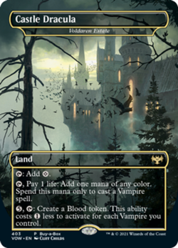 MTG magic cards 1x Castle Dracula (Volaren Estate) - Foil buy-a-box extended pro - Image 1