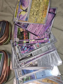 Pokemon Card Lot with collector tins scarlet violet Excellent shape all holo - Image 2