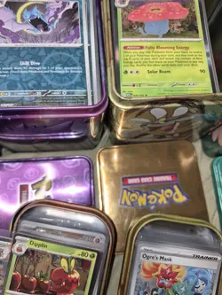 Pokemon Card Lot with collector tins scarlet violet Excellent shape all holo - Image 3