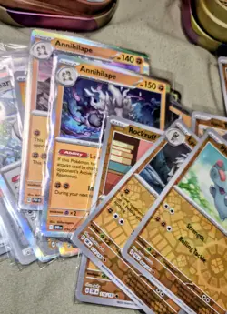 Pokemon Card Lot with collector tins scarlet violet Excellent shape all holo - Image 4