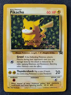 Pokemon Pikachu # 1 LPP Collecting Stamp WOTC Black Star Promo Card - Image 1