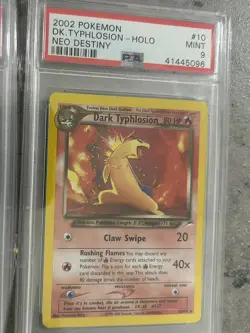 PSA 9 Dark Typhlosion 10/105 Neo Destiny Holo Pokemon Card WOTC - Image 1