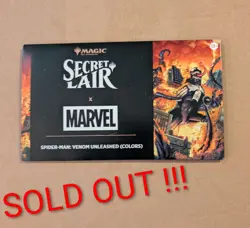 🕸 MTG Secret Lair Marvel's Spider-Man Venom Unleashed Non Foil (Colors) Sealed - Image 1