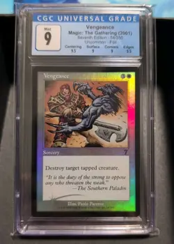 MTG Graded CGC 9 MINT: VENGEANCE (7th Edition FOIL 2001) Magic Gathering #CCG - Image 1