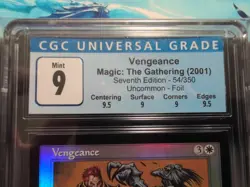 MTG Graded CGC 9 MINT: VENGEANCE (7th Edition FOIL 2001) Magic Gathering #CCG - Image 3