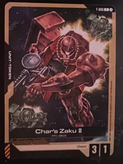 Char's Zaku II (T-006) [Regular] (NM) - Gundam Card Game - Newtype Rising (ENG) - Image 1