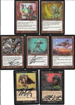 Near-Complete M:tG NEMESIS Set - 40 RARES! - 59 SIGNED by 23 Different Artists!! - Image 1