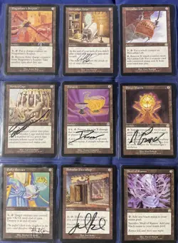 COMPLETE, MOSTLY-SIGNED M:tG MTG MERCADIAN MASQUES Play Card SET!!!!! - Image 4